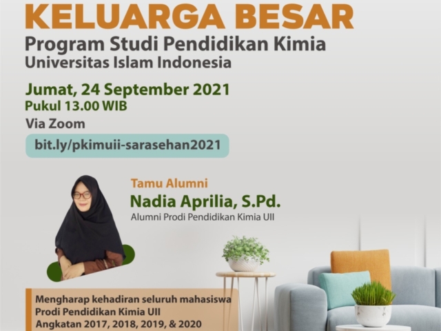 Sarasehan Keluarga Besar Prodi Pendidikan Kimia: Berbagi Cerita & Temu Kangen Seluruh Mahasiswa dengan Dosen